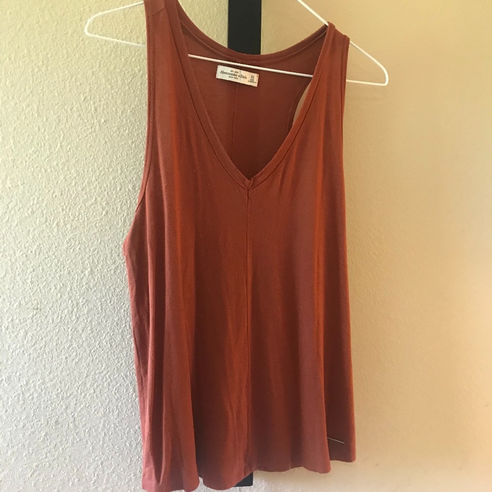 Rust v-Neck top